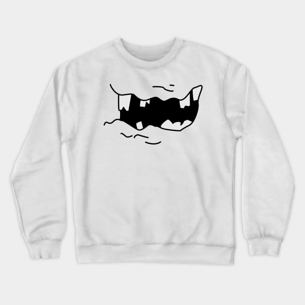 FUNNY FACE MASK Crewneck Sweatshirt by PIIZ